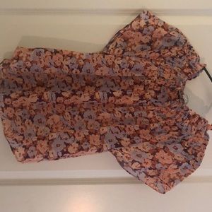 Madewell floral blouse